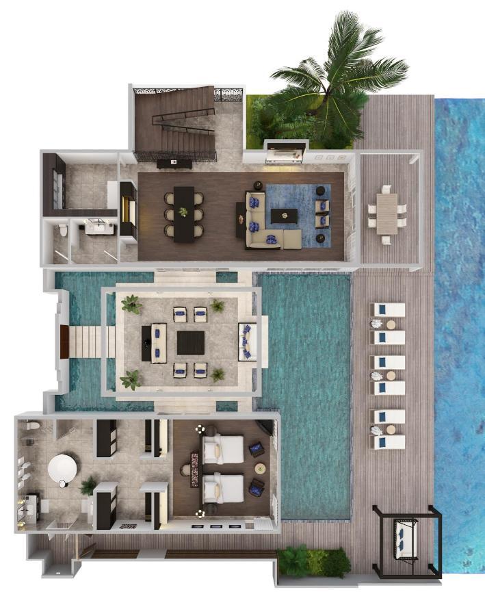 Residenza sulla Spiaggia con 2 Camere da Letto e Piscina