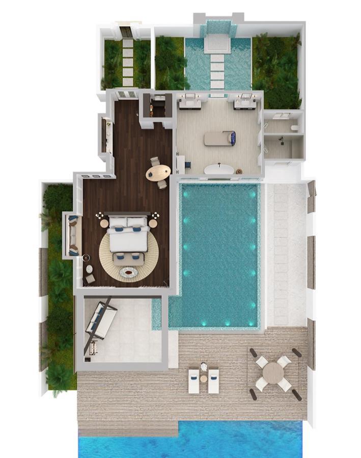 Casa Oceano con Piscina e Capanna Privata in Spiaggia